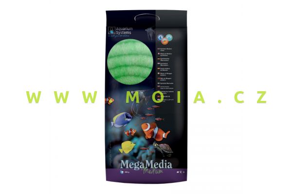 FILTER WOOL Mega Media medium 500g, Green