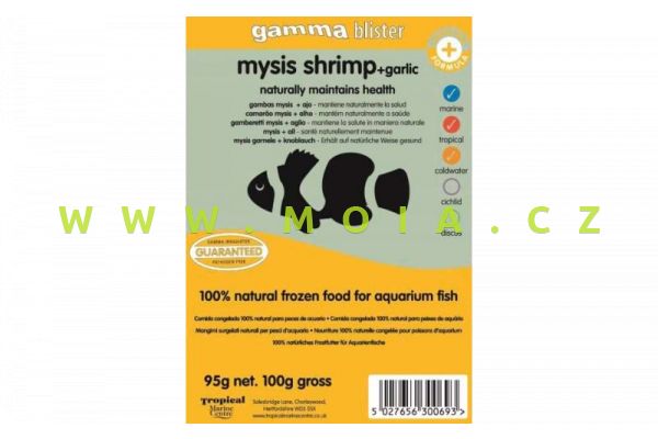 Gamma Mysis Shrimp + Garlic Blister Pack 100g  (outer qty 20)