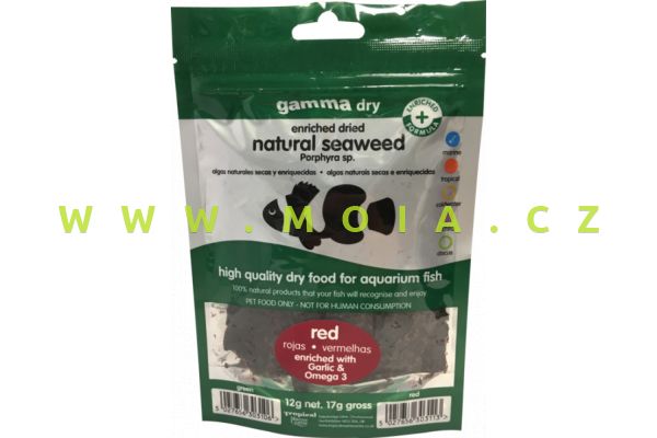 Dried Natural Red Seaweed Enriched with Garlic and Omega-3 12g